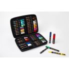 UNI Dekormarker készlet, táskában, UNI "Posca", 40 darabos