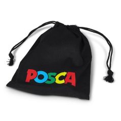   UNI Dekormarker készlet, 1,8-2,5 mm, UNI "Posca Pouch PC-5M", 8 különböző szín, tartóval