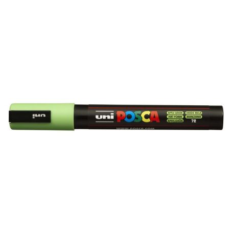 UNI Dekormarker, 1,8-2,5 mm, UNI "Posca PC-5M", zöldalma