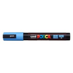   UNI Dekormarker, 1,8-2,5 mm, UNI "Posca PC-5M", égszínkék