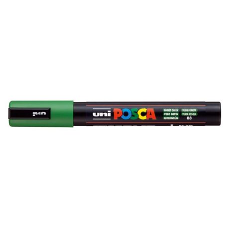 UNI Dekormarker, 1,8-2,5 mm, UNI "Posca PC-5M", erdőzöld