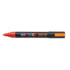 UNI Dekormarker, 1,8-2,5 mm, UNI "Posca PC-5M", fluor narancs