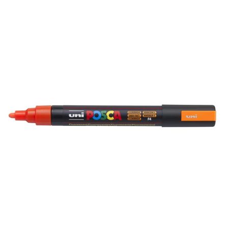 UNI Dekormarker, 1,8-2,5 mm, UNI "Posca PC-5M", fluor narancs