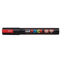   UNI Dekormarker, 1,8-2,5 mm, UNI "Posca PC-5M", fluor piros