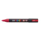UNI Dekormarker, 1,8-2,5 mm, UNI "Posca PC-5M", fluor piros