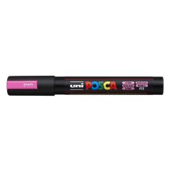   UNI Dekormarker, 1,8-2,5 mm, UNI "Posca PC-5M", fluor rózsaszín