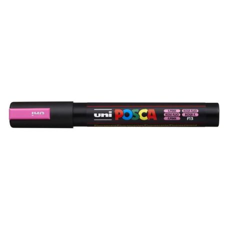 UNI Dekormarker, 1,8-2,5 mm, UNI "Posca PC-5M", fluor rózsaszín