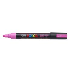   UNI Dekormarker, 1,8-2,5 mm, UNI "Posca PC-5M", fluor rózsaszín