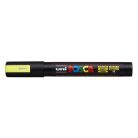 UNI Dekormarker, 1,8-2,5 mm, UNI "Posca PC-5M", fluor sárga