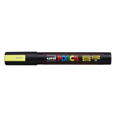   UNI Dekormarker, 1,8-2,5 mm, UNI "Posca PC-5M", fluor sárga