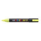 UNI Dekormarker, 1,8-2,5 mm, UNI "Posca PC-5M", fluor sárga