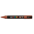 UNI Dekormarker, 1,8-2,5 mm, UNI "Posca PC-5M", gesztenyebarna