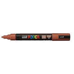   UNI Dekormarker, 1,8-2,5 mm, UNI "Posca PC-5M", gesztenyebarna