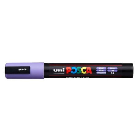 UNI Dekormarker, 1,8-2,5 mm, UNI "Posca PC-5M", halványlila