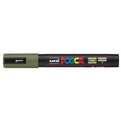   UNI Dekormarker, 1,8-2,5 mm, UNI "Posca PC-5M", khaki