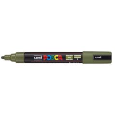   UNI Dekormarker, 1,8-2,5 mm, UNI "Posca PC-5M", khaki