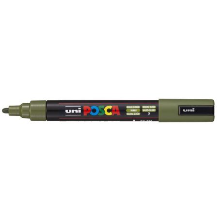 UNI Dekormarker, 1,8-2,5 mm, UNI "Posca PC-5M", khaki