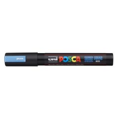   UNI Dekormarker, 1,8-2,5 mm, UNI "Posca PC-5M", metálkék