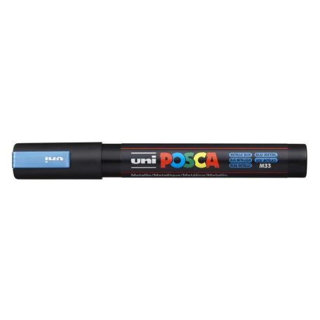 UNI Dekormarker, 1,8-2,5 mm, UNI "Posca PC-5M", metálkék