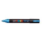 UNI Dekormarker, 1,8-2,5 mm, UNI "Posca PC-5M", metálkék