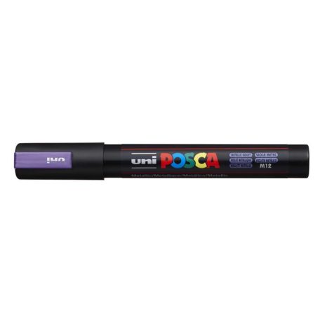 UNI Dekormarker, 1,8-2,5 mm, UNI "Posca PC-5M", metállila