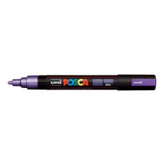   UNI Dekormarker, 1,8-2,5 mm, UNI "Posca PC-5M", metállila