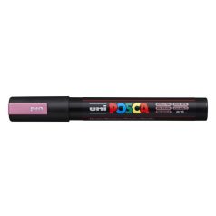   UNI Dekormarker, 1,8-2,5 mm, UNI "Posca PC-5M", metálrózsaszín