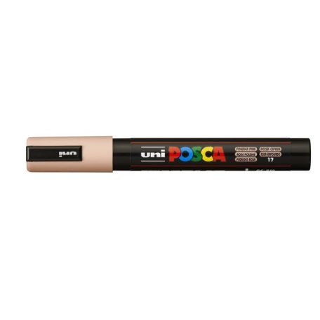 UNI Dekormarker, 1,8-2,5 mm, UNI "Posca PC-5M", púder rózsaszín