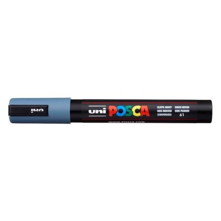 UNI Dekormarker, 1,8-2,5 mm, UNI "Posca PC-5M", palaszürke