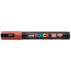   UNI Dekormarker, 1,8-2,5 mm, UNI "Posca PC-5M", rubin vörös
