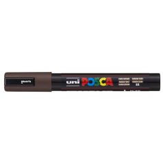   UNI Dekormarker, 1,8-2,5 mm, UNI "Posca PC-5M", sötétbarna