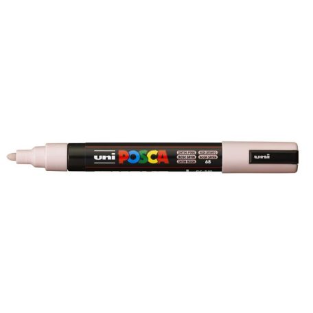 UNI Dekormarker, 1,8-2,5 mm, UNI "Posca PC-5M", szatén rózsaszín