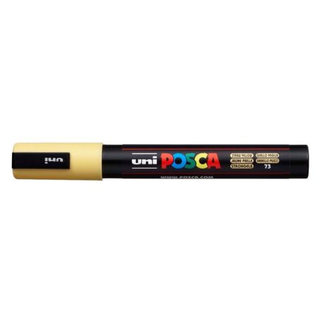 UNI Dekormarker, 1,8-2,5 mm, UNI "Posca PC-5M", szalmasárga