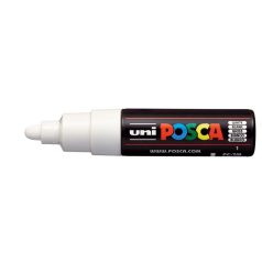   UNI Dekormarker, 4,5-5,5 mm, UNI "Posca PC-7M", fehér