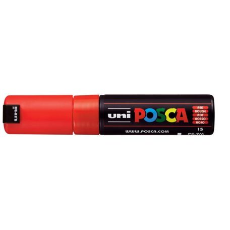 UNI Dekormarker, 4,5-5,5 mm, UNI "Posca PC-7M", piros