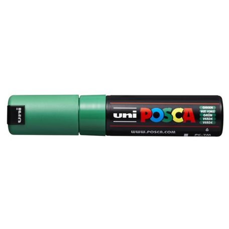 UNI Dekormarker, 4,5-5,5 mm, UNI "Posca PC-7M", zöld