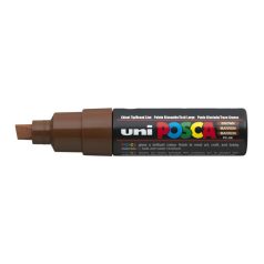   UNI Dekormarker, 8 mm, vágott, UNI "Posca PC-8K", barna