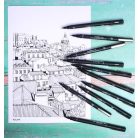 UNI Rajzmarker, 0,4 mm, UNI PIN, fekete