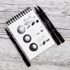 UNI Rajzmarker, 0,5 mm, UNI PIN, fekete