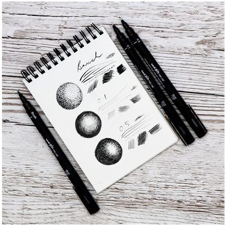 UNI Rajzmarker, 0,5 mm, UNI PIN, fekete