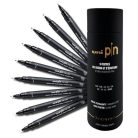 UNI Rajzmarker készlet, UNI PIN "Tube", 9 különböző vonalvastagság, fekete