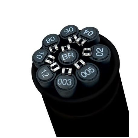 UNI Rajzmarker készlet, UNI PIN "Tube", 9 különböző vonalvastagság, fekete