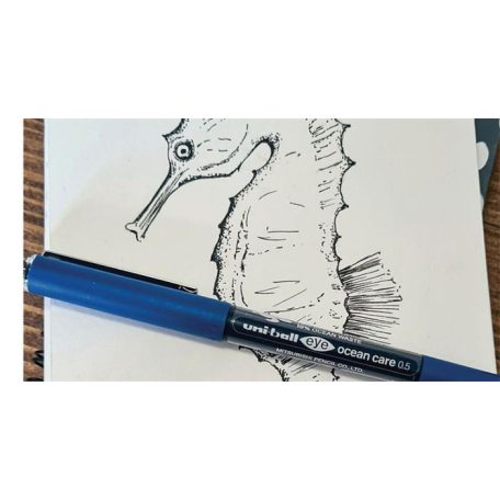 UNI Rollertoll, 0,3 mm, UNI "UB-150 Ocean Care", fekete