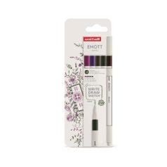   UNI Tűfilc készlet, 0,4 mm, UNI "Emott Vintage", 5 különböző szín