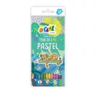 COOL BY VICTORIA Színes ceruza készlet, kerek, COOL BY VICTORIA "Pastel", 12 pasztell szín