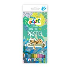   COOL BY VICTORIA Színes ceruza készlet, kerek, COOL BY VICTORIA "Pastel", 12 pasztell szín