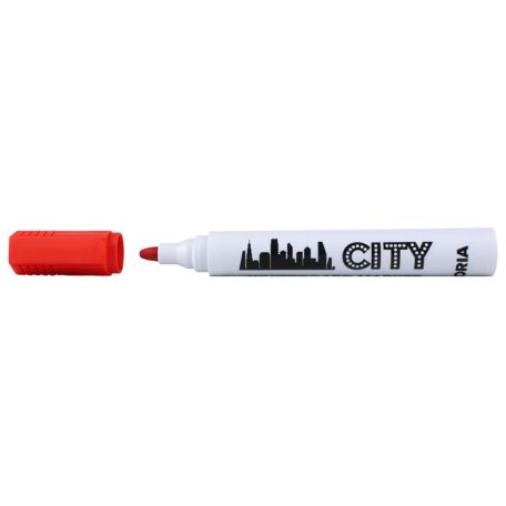 VICTORIA VISUAL Táblamarker készlet, 1-3 mm, kúpos, VICTORIA VISUAL "City", 4 különböző szín