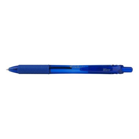 VICTORIA OFFICE Golyóstoll, 0,5 mm, nyomógombos, VICTORIA OFFICE, „Wave”, kék