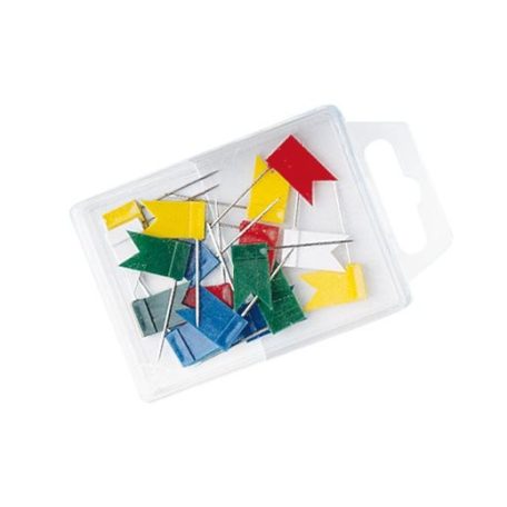 WEDO Térképtű, zászló, 20 db, WEDO, vegyes színű