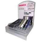 ZEBRA Golyóstoll display, 0,24 mm, teleszkópos, ZEBRA "SL-F1", kék